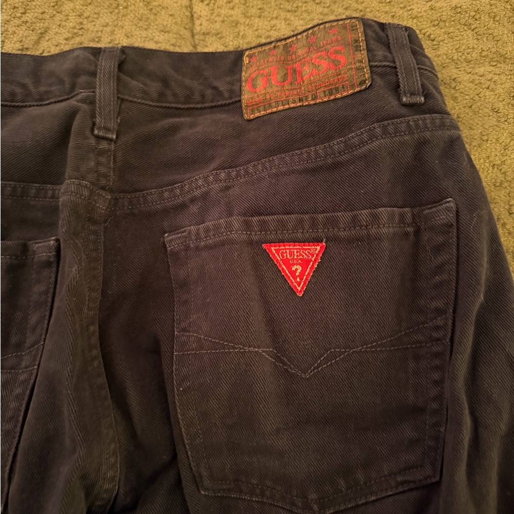 GUESS Men's Dark black Jeans